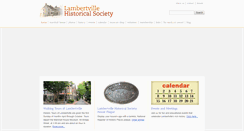 Desktop Screenshot of lambertvillehistoricalsociety.org