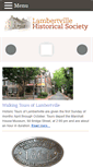 Mobile Screenshot of lambertvillehistoricalsociety.org